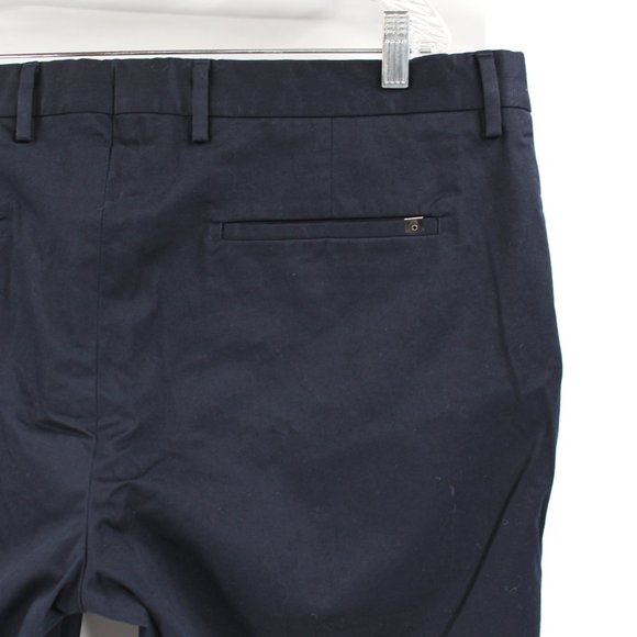 Spoke Navy Cotton Chino Build A Tapered Leg Pants W 40 X L 30 NEW Blue Trouser - Picture 5 of 8